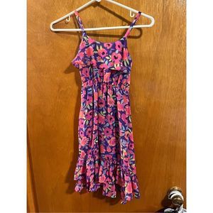 Girls floral dress. High Low Hem. 1989 Place. Size small 5/6